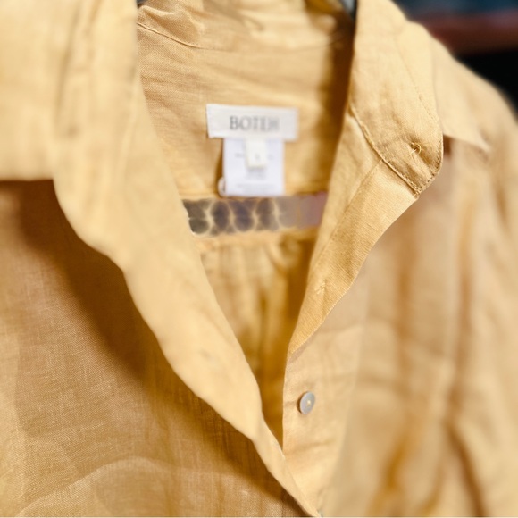 Boteh Linen Yellow Crop Top - Picture 3 of 8